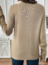 Perfee Cherry Round Neck Long Sleeve Sweater OutfitFlow